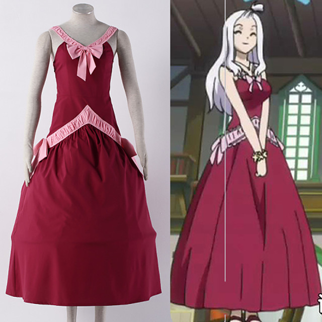 مستوحاة من ذيل الجنية Mirajane Strauss أنيمي أزياء Cosplay الدعاوى تأثيري بقع فستان سوار القلائد من أجل للمرأة 4790020 2021 106 69