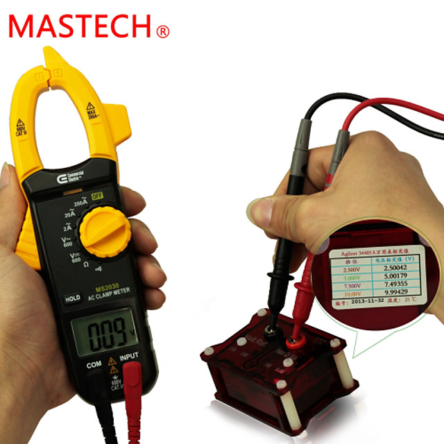 Mastech Ms30 Visualizacion Digital Medidores De Pinza 21 19 99