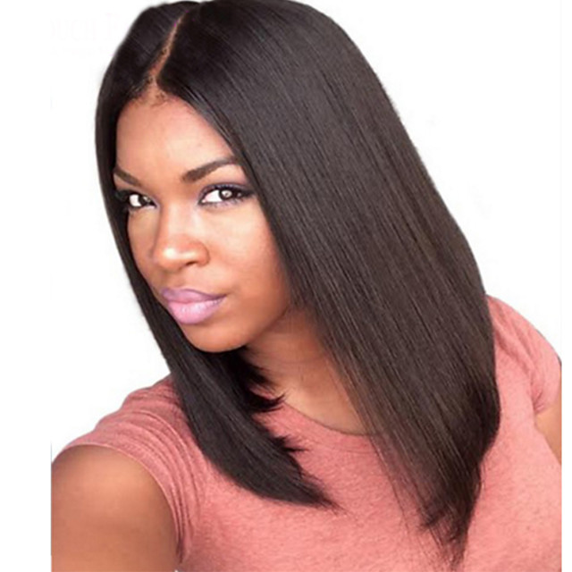 summer long bob wig middle part lace front wig human hair summer long bob wig middle part lace front wig human hair