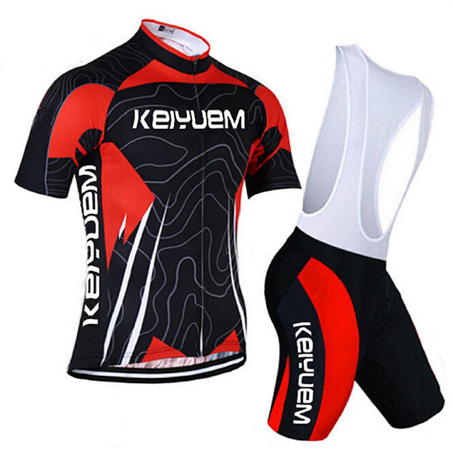 cycling jersey and bib shorts