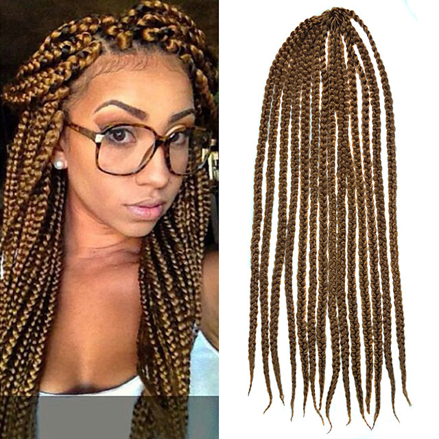 Light Brown Senegal Crochet Twist Large Box Braids 24 Kanekalon 3 Senegal Crochet Twist Large Box Braids
