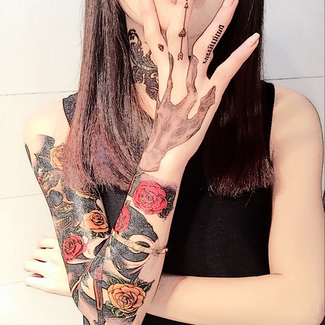 2 Pcs Non Toxic Suuri Koko Waterproof Valiaikaiset Tatuoinnit Toteemisarja Suuri Koko Kehon Koristelu Kasissa Varsi 5062367 2021 Hintaan 15 39
