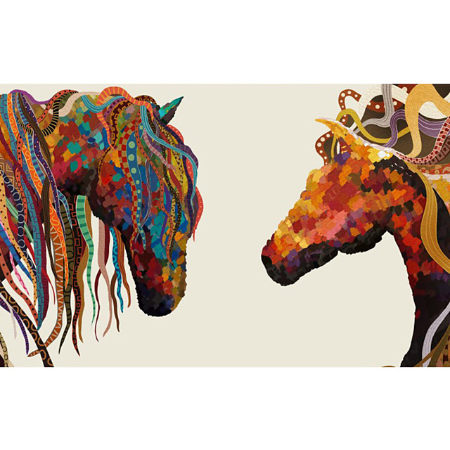 21年 不織布の大きな壁画の壁紙カラフルな馬のアート壁の装飾の壁紙 コレクション 44 45
