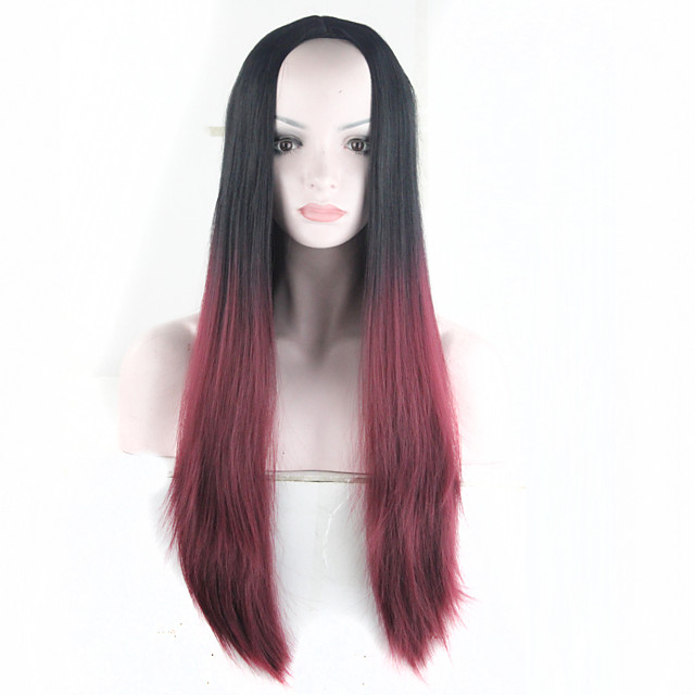 black wig red highlights