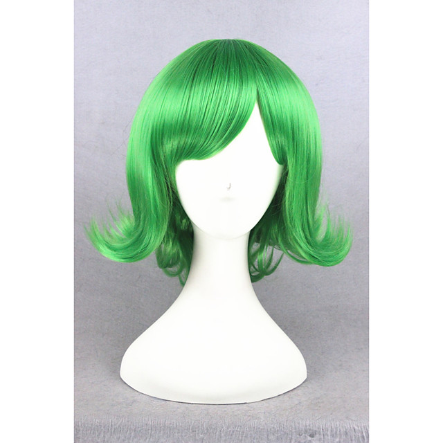 short green cosplay wig