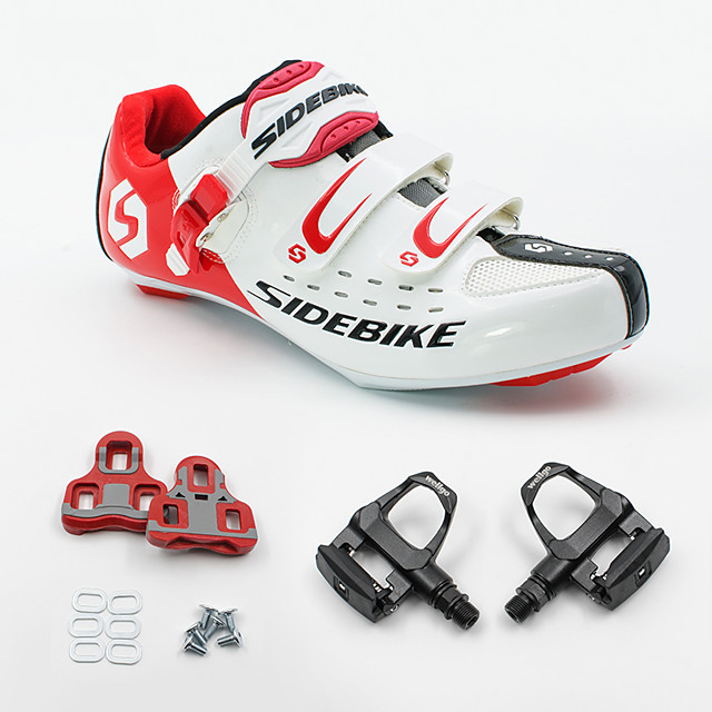 Zapatillas De Bicicleta De Carretera SIDEBIKE Adulto Zapatillas de ciclismo con pedal y cala Calzado para