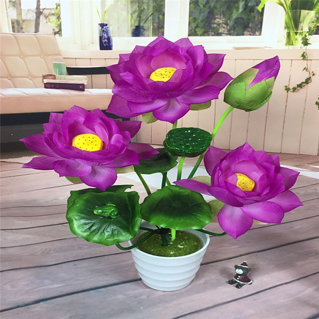 Kunstbloemen 1 Tak Europese Stijl Lotus Bloemen voor op tafel 5804752