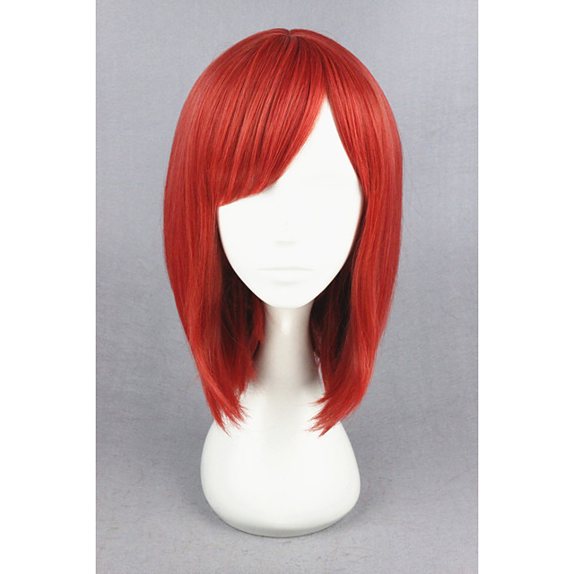 short red cosplay wig