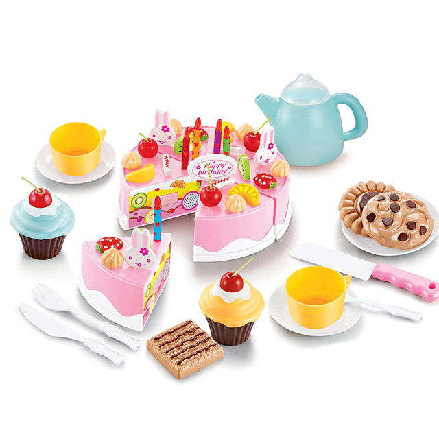 年 食べ物おもちゃ ケーキ ケーキ クッキーカッター プラスチック 子供用 女の子 おもちゃ ギフト 54 Pcs コレクション 17 50