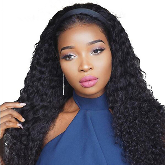  Perruque  Cheveux  Naturel  humain 360 Frontale Kinky Curly 