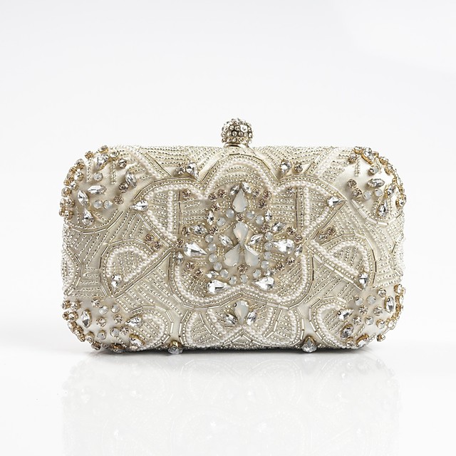 Women's Rhinestone / Floral / Appliques Polyester Evening Bag Wedding
