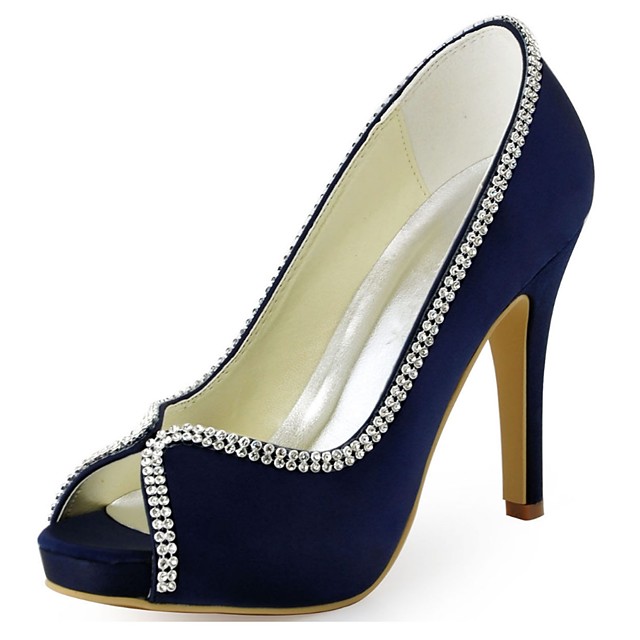 dark blue heels wedding