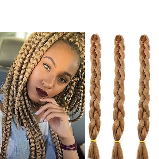 21年 ブレイズヘア ボックス編み ジャンボブレイズ 人毛エクステンション 100 カネカロン髪 髪の三つ編み 日常 コレクション 12 47