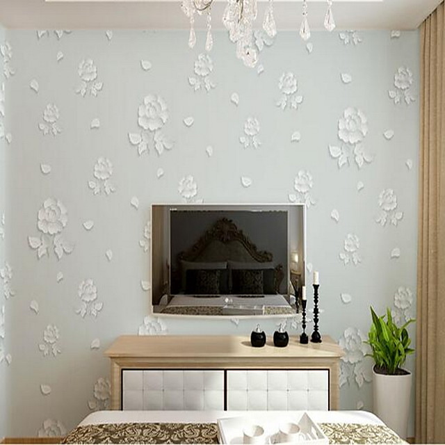 ورق الجدران PVC / Vinyl تغليف الجدران لاصق ذاتي ورد / 3D 6090344 2021