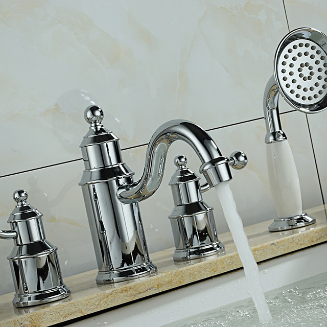Badewannenarmaturen Chrom Romanische Wanne Keramisches Ventil Bath
