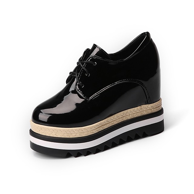 black patent oxfords women