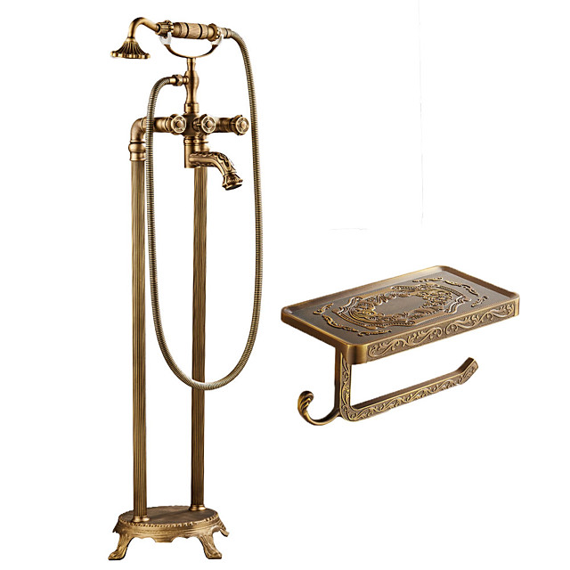 Badewannenarmaturen - Art déco / Retro Antikes Kupfer Mittellage