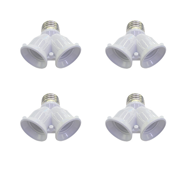 4pcs E27 to E27 E27 Bulb Accessory Plastic Light Bulb Socket 100 W 6473098 2021 9.19