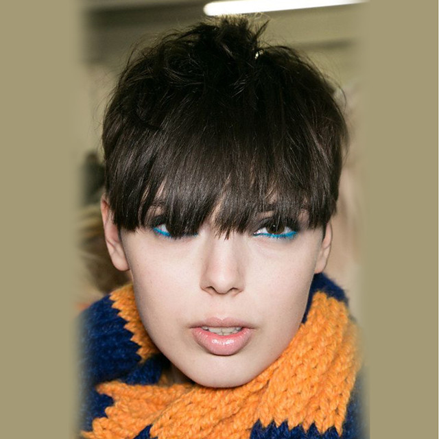 Human Hair Blend Wig Straight Pixie Cut Short Hairstyles 2020 Natural Black Natural Hairline Machine Made Women S Medium Auburn 30 Beige Blonde Bleached Blonde Jet Black 1 8 Inch 6639729 2020 34 99