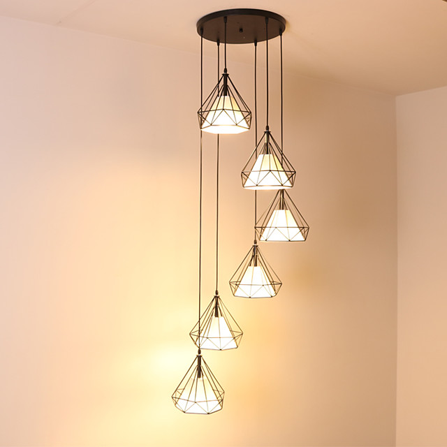 6 Light 35 Cm Mini Style Extended Pendant Metal Cer Painted Finishes Retro 110 120v 220 240v 6766559 2020 436 87 - Pendant Lighting Replacement Parts 6 Light 35 Cm Mini Style Extended Pendant Metal Cer Painted Finishes Retro 110 120v 220 240v 6766559 2020 436 87 - Pendant Lighting Replacement Parts