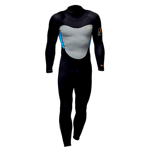 Men's Full Wetsuit 3mm Nylon Neoprene Diving Suit Thermal / Warm UV Sun ...
