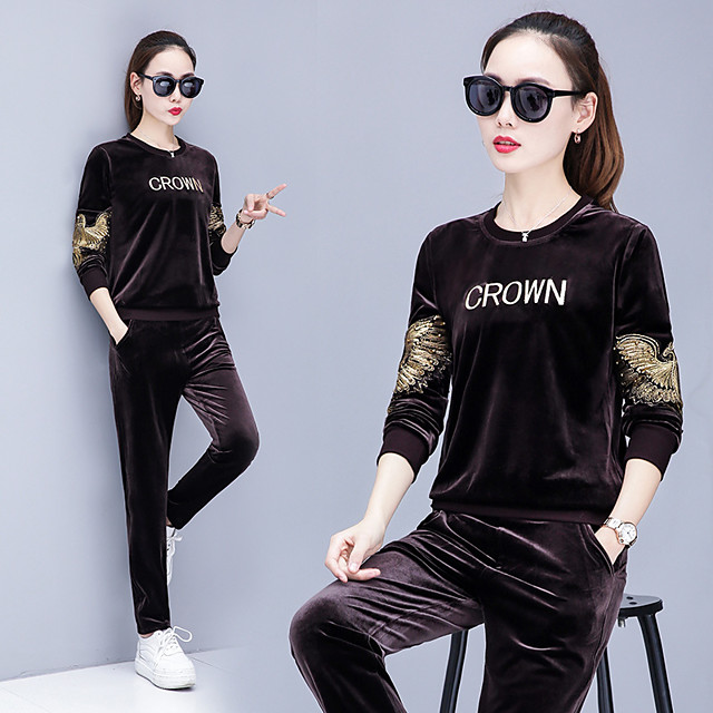 embroidered tracksuit womens