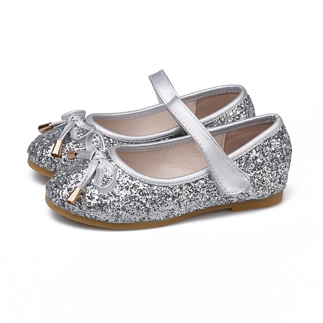silver flower girl shoes