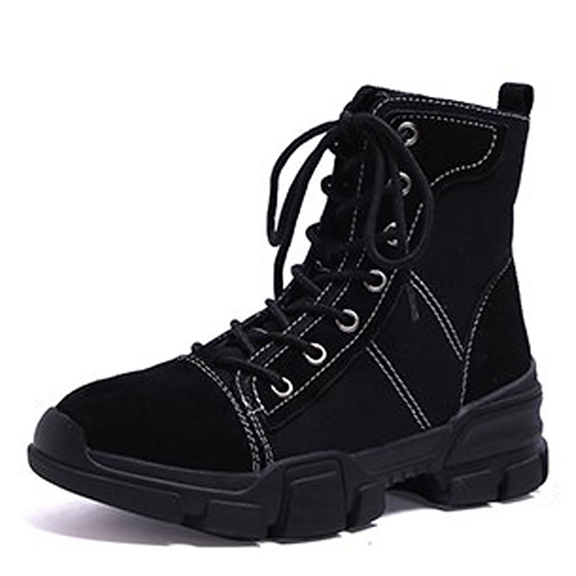 combat boots low heel