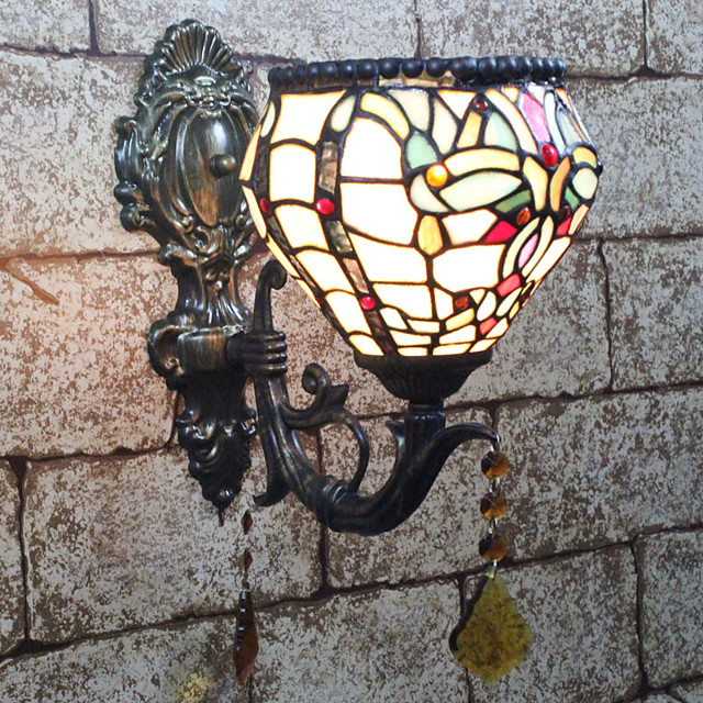 Creative Lovely Tiffany Retro Vintage Wall Lamps Sconces