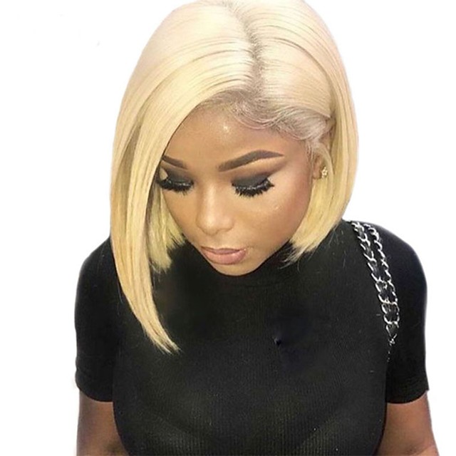 Naturalnye Volosy 360 Lobovoj Lenta Speredi Parik Strizhka Bob Strizhka Kaskad Korotkij Bob Obaldevshij Stil Brazilskie Volosy Estestvennyj Pryamoj Shelkovisto Pryamye Blondinka Parik 150 7023469 2020 165 00