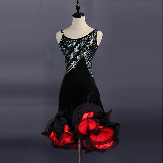 Latein-Tanz Kleid Kombination Kristalle / Strass Damen Leistung ...