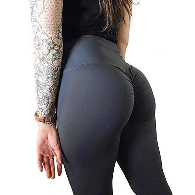 Women's High Waist Yoga Pants Ruched 