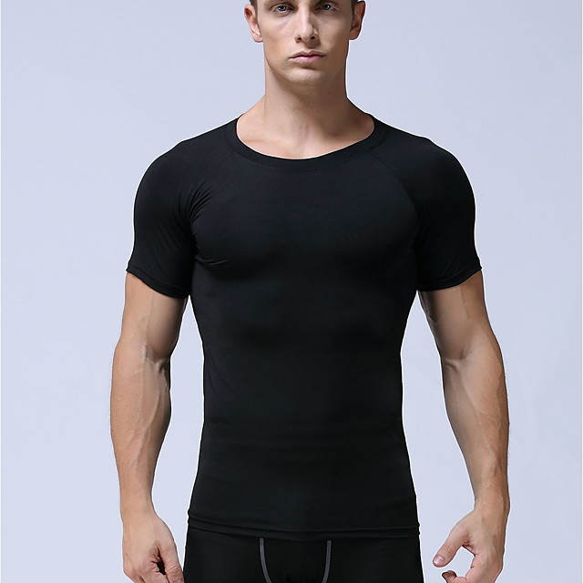 Hombres camiseta LICRA gimnasio ropa hombre Tops transpirable de sec Hombres camiseta LICRA gimnasio ropa hombre Tops transpirable de sec