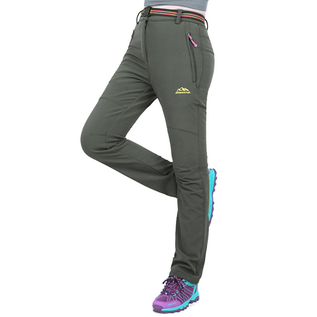 fleece lined hiking pants womens