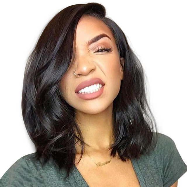 short bob human hair lace wigs