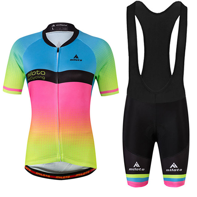 Shorts Miloto Homme Combinaison Cycliste Maillot Coolmax Gel Padded Shorts Sports Et Loisirs