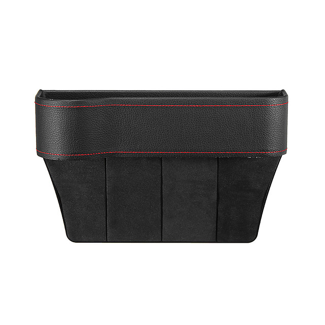 Derecha Organizador Asiento Coche Organizador Ordenado Cuero PU Bolsillo del Asiento Delantero Espacio Lateral Relleno de Espacio Asiento Universal Caja de Almacenaje con Portavasos Y monedas