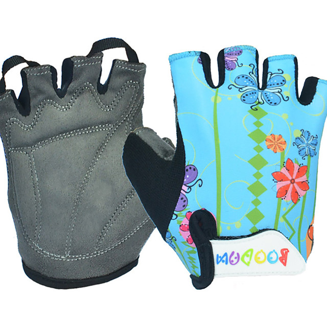 kids fingerless cycling gloves