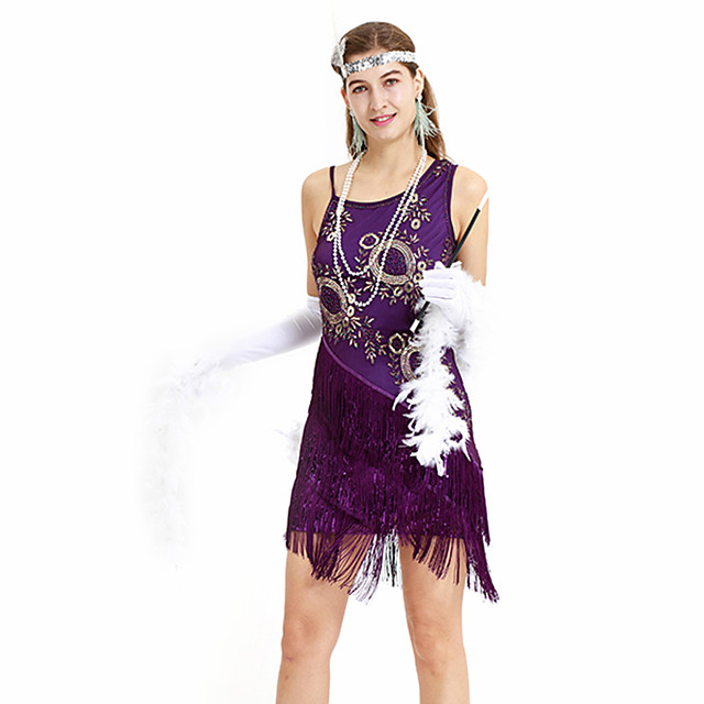 purple gatsby dress