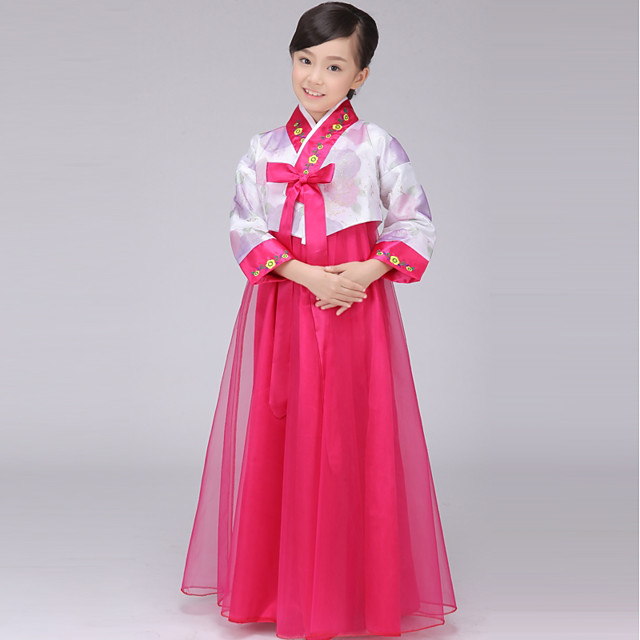  Hanbok  Girl Enfant Fille Asiatique Cor en  traditionnel 