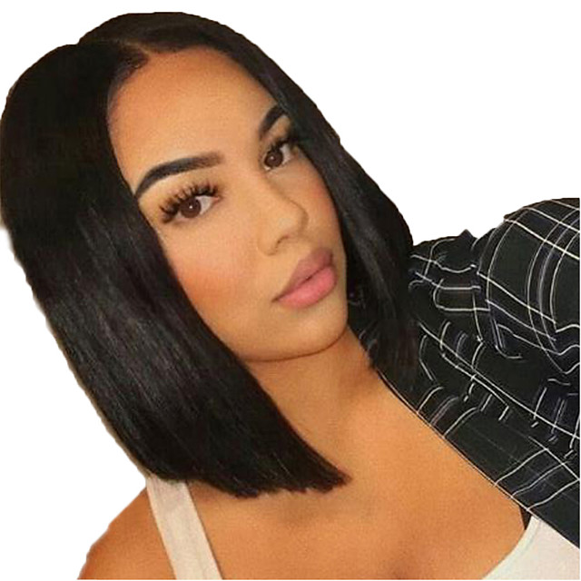 Naturalnye Volosy Lenta Speredi Parik Strizhka Bob Korotkij Bob Bokovaya Chast Stil Brazilskie Volosy Shelkovisto Pryamye Chernyj Parik 130 Plotnost Volos Prirodnye Volosy 100 Ruchnaya Rabota 7176461 2020 104 49