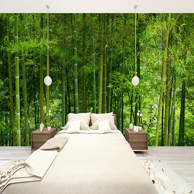 Mural Wallpaper Wall Sticker Covering Print Adhesive Required Bamboo Forest Canvas Home Décor 7323630 2021 87 55 - Bamboo Forest Wall Decal