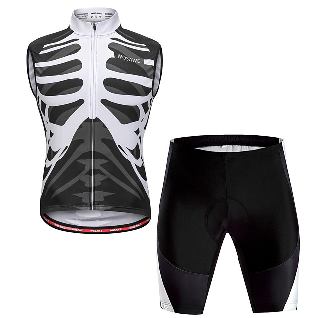 skeleton cycling shorts