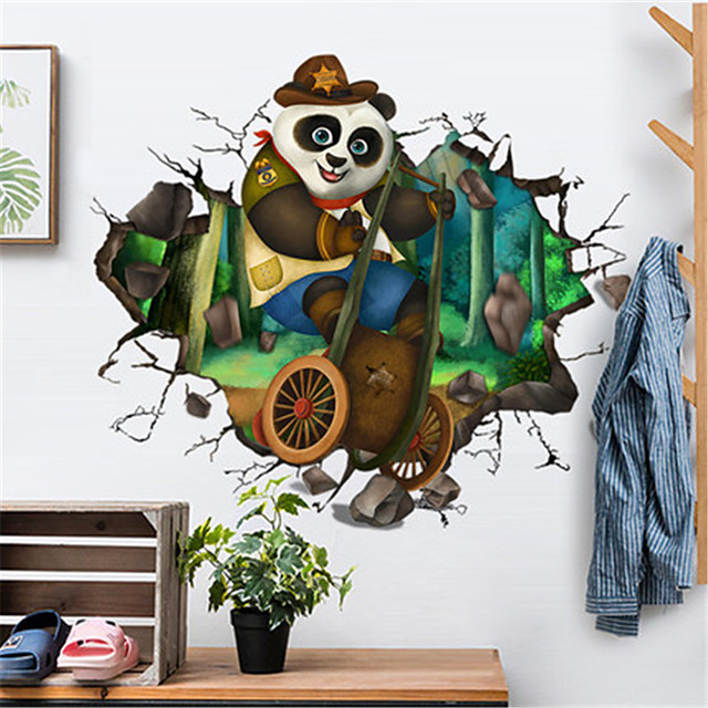 3d Stereo Efekt Panda Zed Nalepka Kreativni Osobnost Tapeta Obyvaci Pokoj Loznice Pozadi Dekorace Samolepici Tapety Samolepky 7323767 2021 17 99