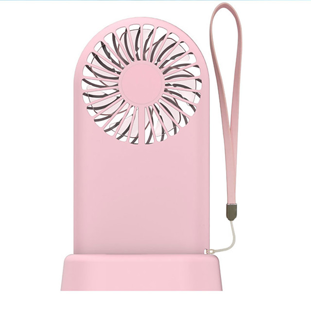 Color : Pink Wuty Silent Small Hanging Neck Fan Portable Portable Lazy Fan USB Charging Mini Fan Student Dormitory Bed Fan Radiating