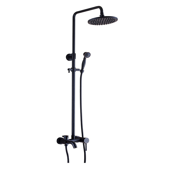 Antike Dusche Wasserhahn Kupfer / gebürstet Wandmontage Messing Ventil