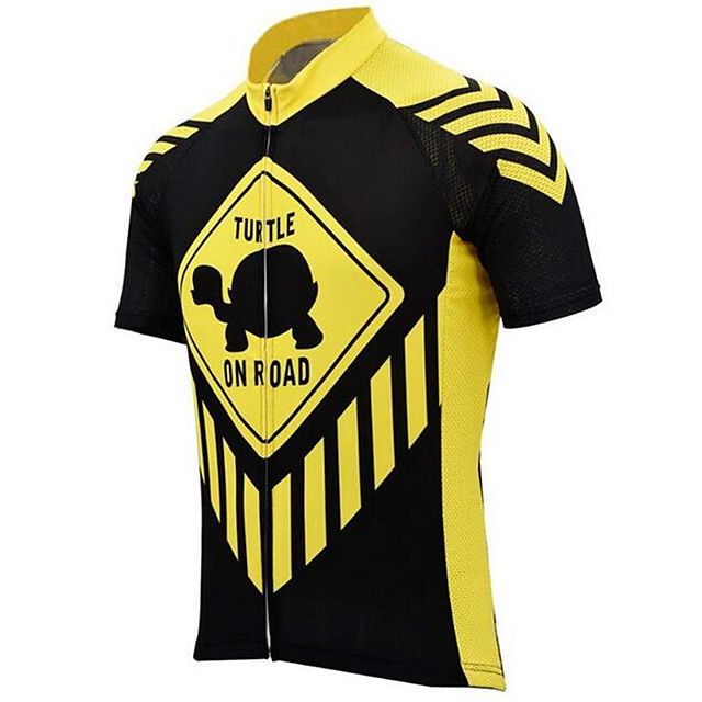 yellow bike jersey