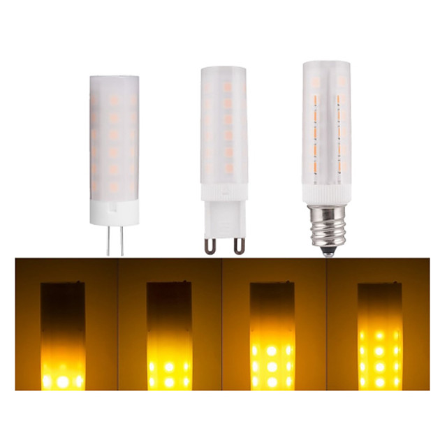 g4 g9 e14 2835smd 36leds effet de flamme trois modes de flamme ampoule