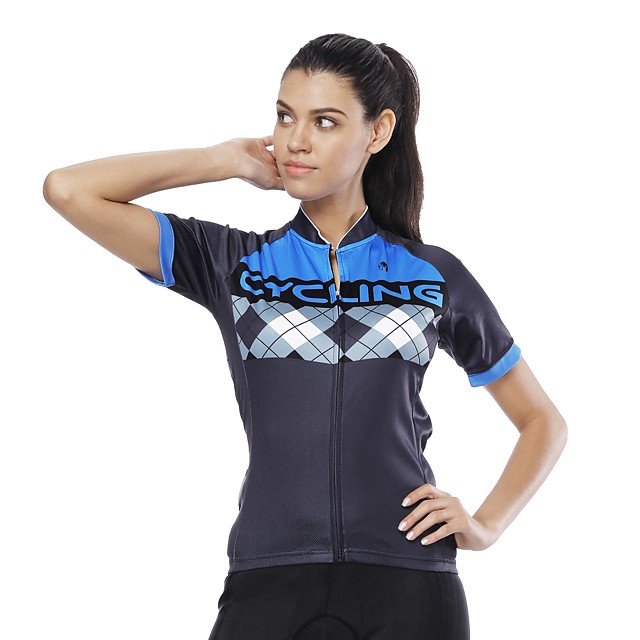 checkered cycling jersey