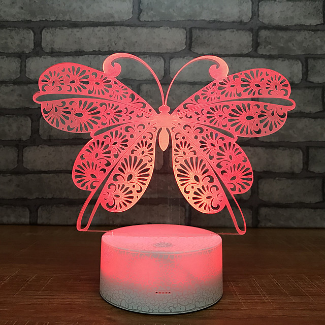 Download Beautiful Butterfly 3d Night Light Lamp Sleep Home Decor Romantic Birthday Gift Christmas Gift Girl 7527368 2021 16 78